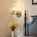 DecorBites™ Crystal Glass Wall Sconce for Bedroom & Living Room Lighting