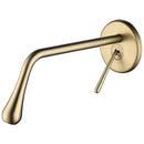 DecorBites™ Brushed Gold Basin Faucet, Hot & Cold Mixer Tap, In-Wall Water Drop Faucet