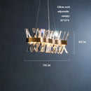 DecorBites™ Gold Crystal LED Chandelier for Dinning Room