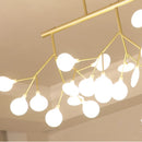 DecorBites™ Linear Firefly Chandelier: Elegant Tree Branch Lighting for Home Decor