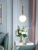 DecorBites™ Glass Ball LED Pendant Light for Bedroom and Bar, Modern Globe Hanging Ceiling Lamp