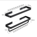DecorBites™ Glass Corner Shelf with Bar for Bath and Kitchen Storage
