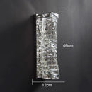 DecorBites™ Gold Chrome Crystal Wall Sconce LED Lamp for Living Room Bedroom TV Background Lighting