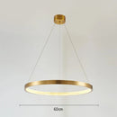 DecorBites™ Gold Circle Chandelier Creative LED Lighting Modern Indoor Fixtures