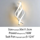 DecorBites™ LED Wall Lamps: Modern Spin Design for Bedroom, Hall, Living Room - 90-260V