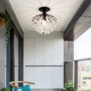 DecorBites™ Gold/Black Crystal Pendant Chandelier for Wedding Decor and Luxury Home Lighting