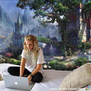 DecorBites™ Dreamy Castle Mushroom Tapestry Psychedelic Wall Hanging Hippie Kids Decor