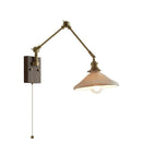 DecorBites™ Copper Swing Arm Wall Lamp Sconce - LED Wall Light for Bedroom Living Room