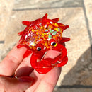 DecorBites™ Crab Glass Figurines: Handblown Art Animals Collectible Sculpture Ornaments