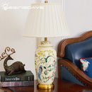 DecorBites™ Country Flower Bird Ceramic Table Lamp Modern Simple Retro Bedroom Bedside