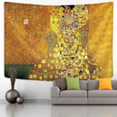 DecorBites™ Gold Kiss Oil Painting Tapestry Wall Hanging Art Blanket