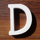 White Wooden Letter English Alphabet DIY Personalised Name Design Art Craft Free Standing Heart Birthday Wedding Home Decor 8cm