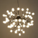 DecorBites™ Heracleum Firefly Glass Ball Chandelier: Gold Luxury Lighting for Dining Kitchen Staircase