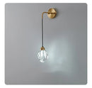DecorBites™ Crystal LED Wall Sconce Copper Light Fixture for Modern Luxury Home Decor
