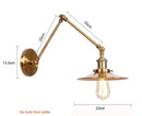 DecorBites™ Adjustable Long Arm Wall Light - Flexible Gold Lamp for Modern Spaces