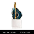 DecorBites™ Agate Crystal Golden Sculpture - Modern Home Decor Ornament