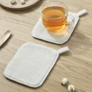 DecorBites™ Cotton Linen Coaster Set for Tea Coffee Mug Heat Protection ECO Cup Mat