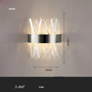 DecorBites™ Gold Black LED Wall Sconce Light for Bedroom Corridor