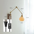 DecorBites™ Copper Swing Arm Wall Lamp Sconce - LED Wall Light for Bedroom Living Room