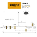 DecorBites™ Designer Black Long Chandelier Lights for Modern Minimalist Dining Room
