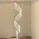 DecorBites™ Golden LED Crystal Chandelier for Living Room Staircase