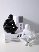 DecorBites™ Creative Ceramics Sculpture for Modern Desktop Bookcase Decor and Home Craft Decoration