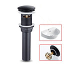 DecorBites™ Black Brass Bathroom Sink Faucet Hot Cold Mixer Deck Mounted Water Tap