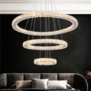 DecorBites™ Crystal LED Pendant Chandelier, Modern Nordic Ceiling Lamp for Living and Dining Room