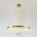 DecorBites™ Gold Circle Chandelier Creative LED Lighting Modern Indoor Fixtures