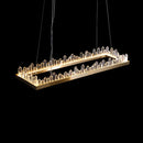 DecorBites™ Golden Crystal LED Chandelier for Modern Dining Room