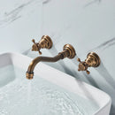 DecorBites™ Black Basin Faucet: Wall Mounted Hot/Cold Water Mixer for Bathroom Sink