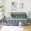 DecorBites™ Knitted Nordic Plaid Blanket - Cozy Home Decor and Sofa Cover