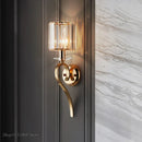 DecorBites™ Crystal Gold Wall Lamp: Luxury LED Lighting for Living Room and Bedroom
