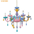 DecorBites™ Crystal Candle Chandelier: Elegant European Design for Bedroom, Restaurant & Children's Room