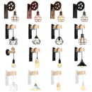 DecorBites™ Industrial Pulley Wall Light - Retro Loft Sconce Fixture for Home, Cafe, Bar