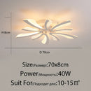 DecorBites™ LED Ceiling Chandelier Lights for Living Room Bedroom Dining Study White Black