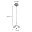 DecorBites™ Crystal Stars LED Pendant Chandelier for Modern Living Dining Room Decor
