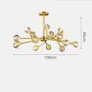 DecorBites™ Crystal LED Chandelier Ceiling Light for Elegant Home Décor