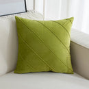 DecorBites™ Hand Pleat Embroidered Cushions 30x50/45x45cm Beige Pink Nordic Style Pillowcase