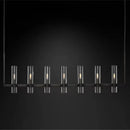 DecorBites™ Glass Chandelier Pendant Lamp with E14 LED, Chrome Finish, Retro Design