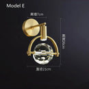 DecorBites™ Crystal LED Wall Sconce Copper Light Fixture for Modern Luxury Home Decor