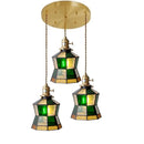 DecorBites™ Glass Copper Pendant Light with Wood Knob Switch: Modern Nordic LED Hanging Lamp