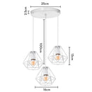DecorBites™ Iron Cage Pendant Lights | Modern Ceiling Chandelier for Living Room & Kitchen