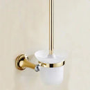 DecorBites™ Gold Bathroom Hardware Set: Towel Rack, Toilet Paper Holder, Towel Bar, Hook