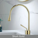 DecorBites™ Gold Brass Marble Basin Faucet Hot Cold Sink Mixer Tap
