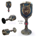 DecorBites™ Dragon Skull Goblet: Gothic Resin Stainless Steel Wine Glass for Cocktail Bar Party