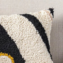 DecorBites™ Black Abstract Eye Pillow Cover for Home Decoration, 30x50cm/45x45cm