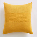 DecorBites™ Knit Cushion Cover 45x45cm Solid Cotton Pillow Pink Ivory Grey Cream