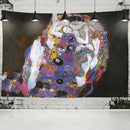 DecorBites™ Gold Kiss Oil Painting Tapestry Wall Hanging Art Blanket