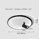 DecorBites™ Dimmable LED Ceiling Lights with Remote Control, Modern Gold/Black Spotlights